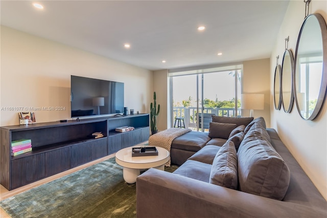 living room with a healthy amount of sunlight