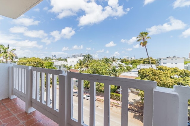 view of balcony