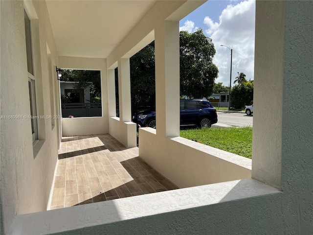 view of patio / terrace featuring covered porch