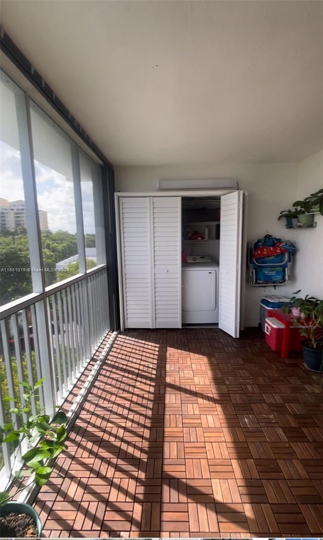 interior space featuring washer / dryer