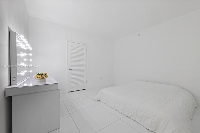 view of tiled bedroom