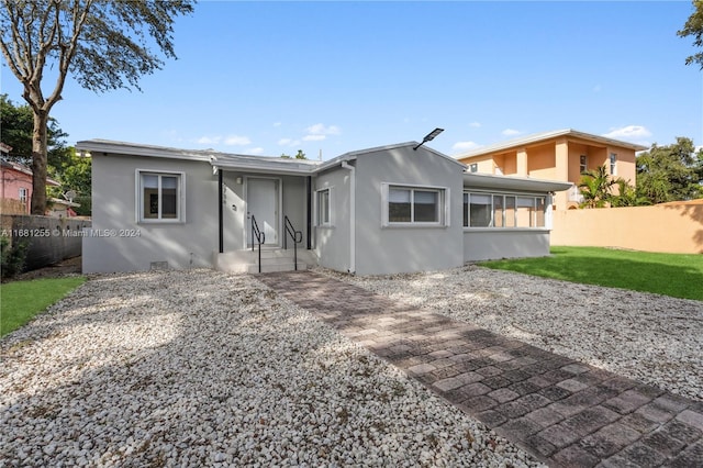 view of rear view of property