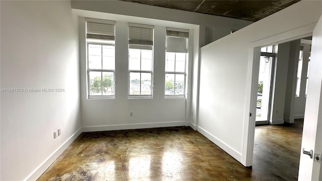 unfurnished room with a wealth of natural light