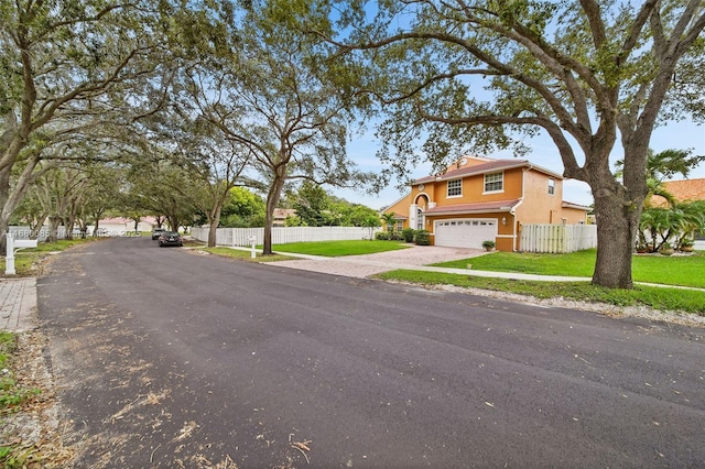 view of road with sidewalks