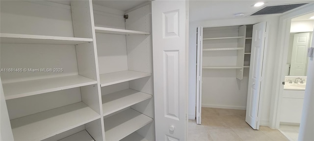 pantry featuring sink