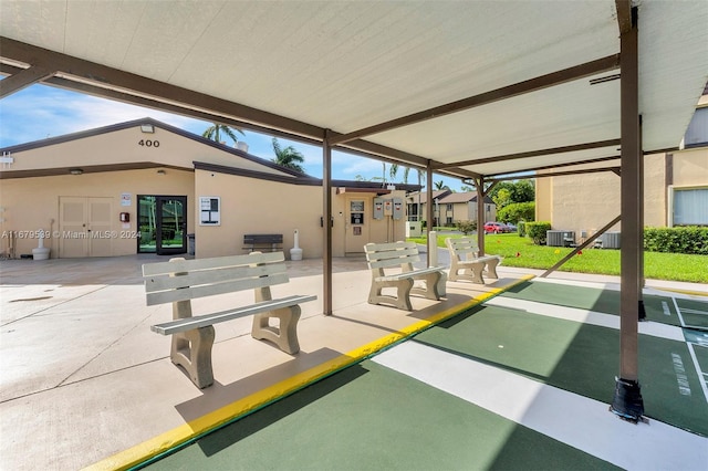 surrounding community featuring a patio