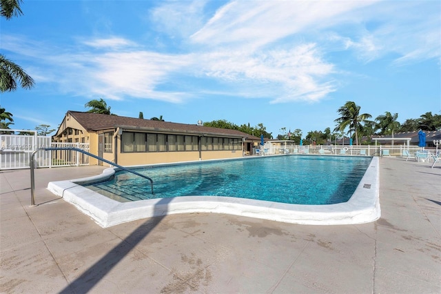 view of pool with a patio area