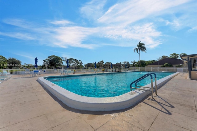 view of pool with a patio