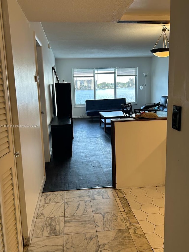 kitchen with pendant lighting