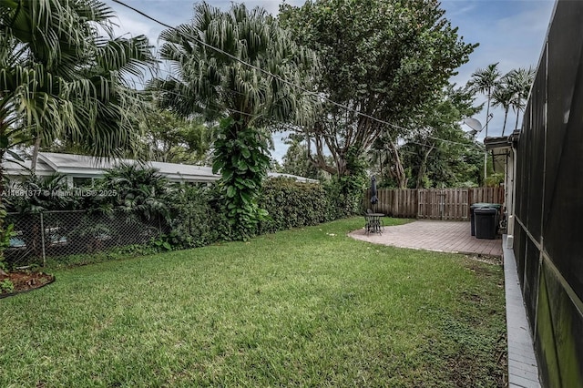 7901 SW 133rd St, Pinecrest, FL 33156 - fenced backyard with a deck