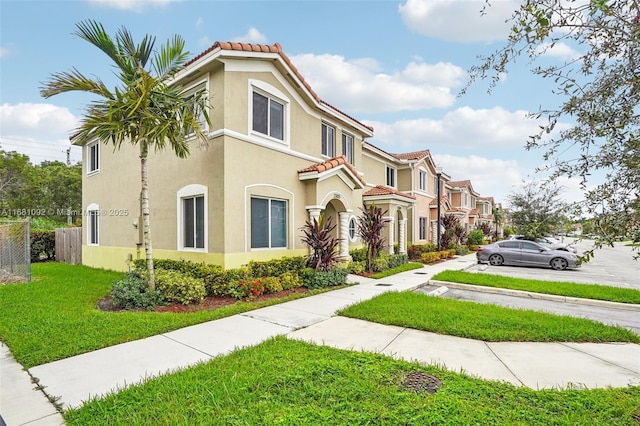 exterior space featuring a lawn