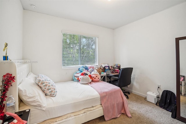 bedroom featuring carpet flooring