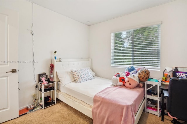 bedroom with carpet flooring