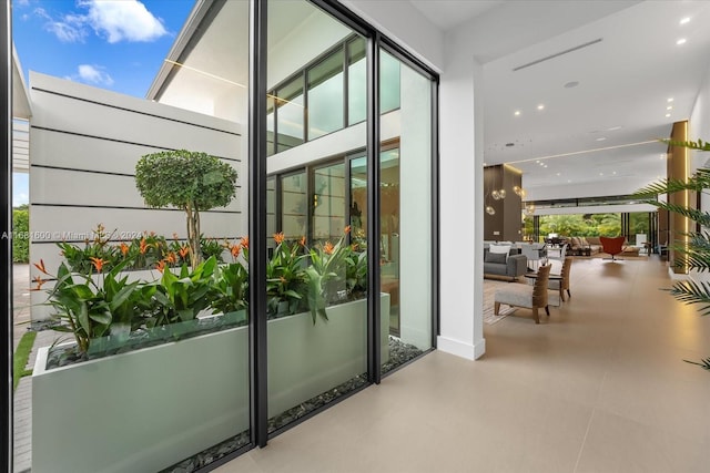 doorway to outside featuring a healthy amount of sunlight