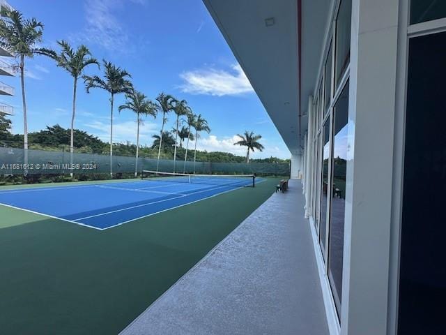 view of sport court featuring basketball court