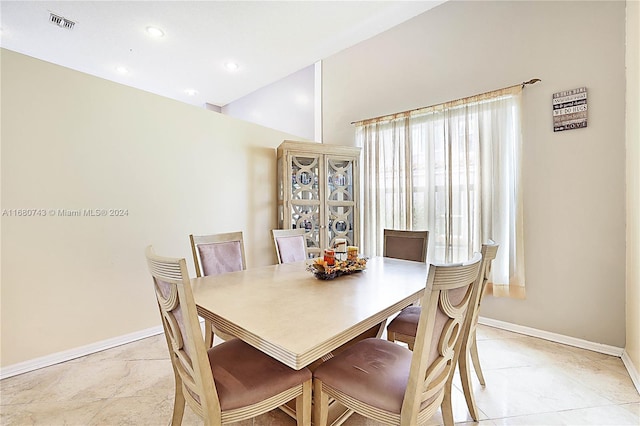 view of dining room