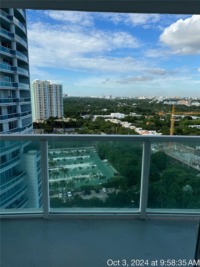 view of balcony