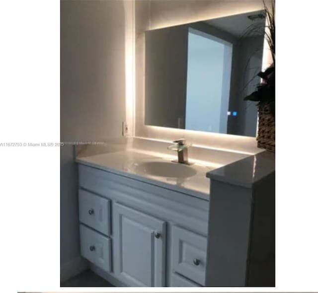 bathroom with vanity