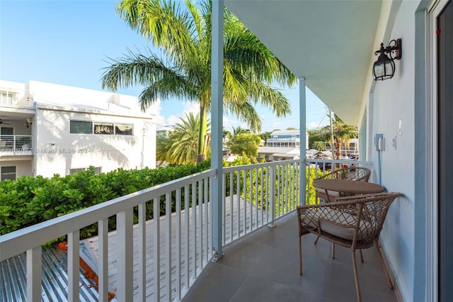 view of balcony