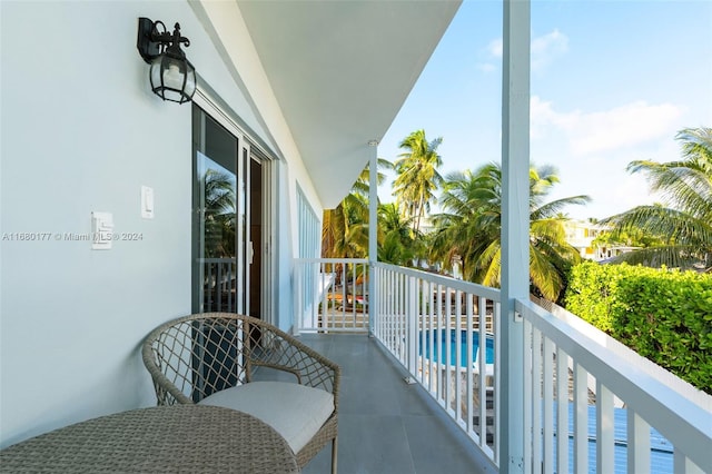 view of balcony