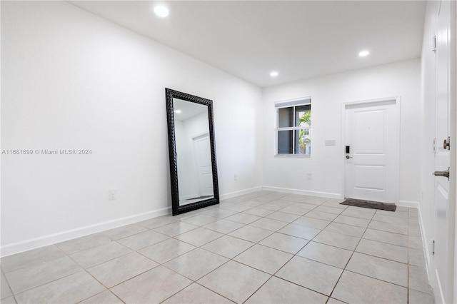 view of tiled spare room