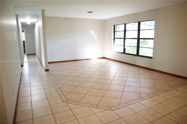 view of tiled spare room