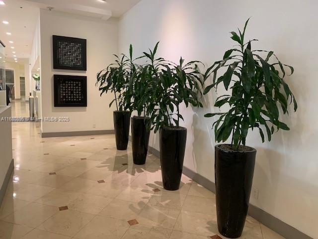 100 Lincoln Rd Unit 512, Miami Beach, FL 33139 - corridor featuring recessed lighting and baseboards