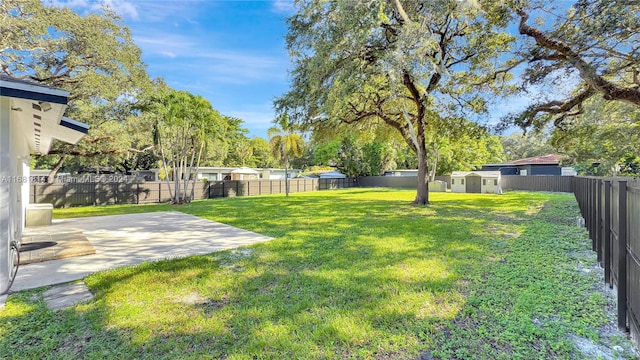 view of yard with a patio