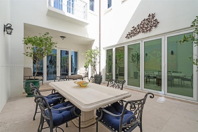 view of patio / terrace with french doors