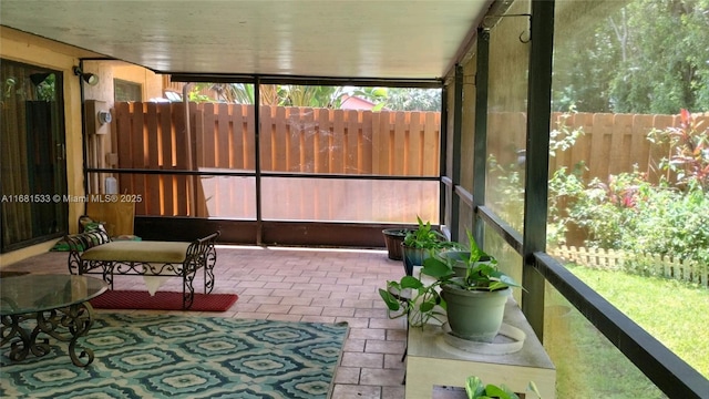 view of sunroom / solarium