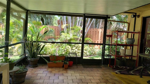 sunroom featuring a wealth of natural light