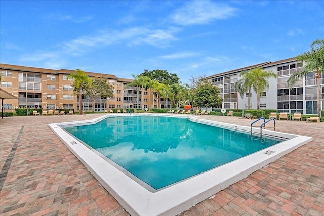 view of pool with a patio