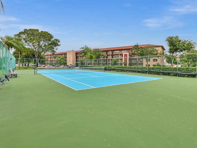 view of tennis court