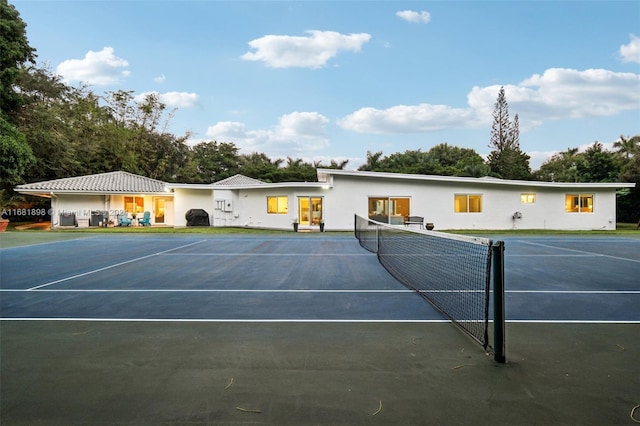 view of tennis court