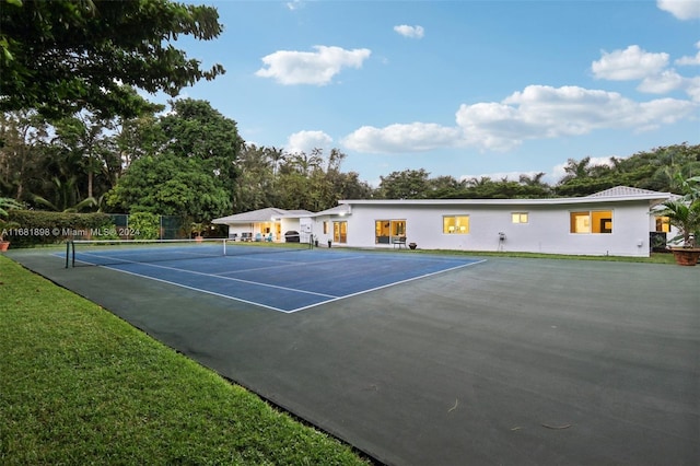 view of tennis court