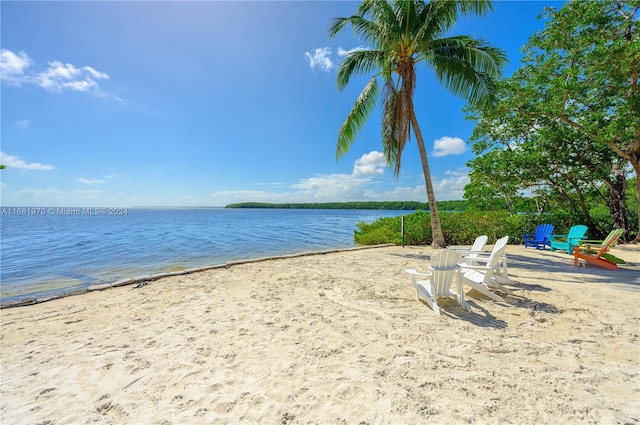 water view featuring a view of the beach