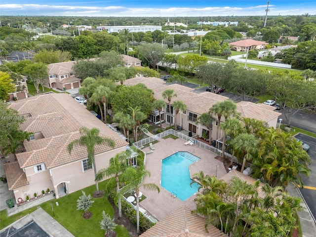 2394 NW 97th Way Unit 2394, Pembroke Pines, FL 33024 - aerial view of residential area with a pool