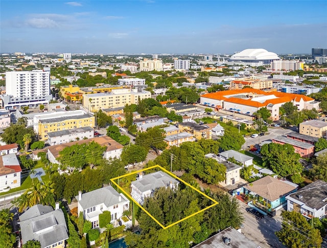 405 SW 11th Ave, Miami, FL 33130 - view of urban area featuring property parcel outlined