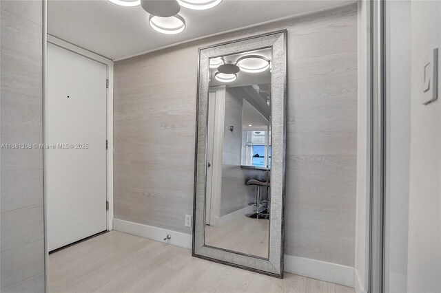 bathroom featuring hardwood / wood-style flooring