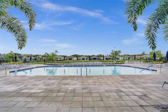 view of pool with a patio