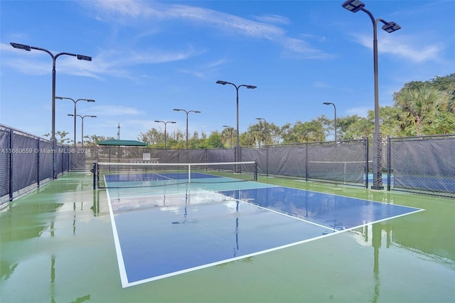 view of tennis court