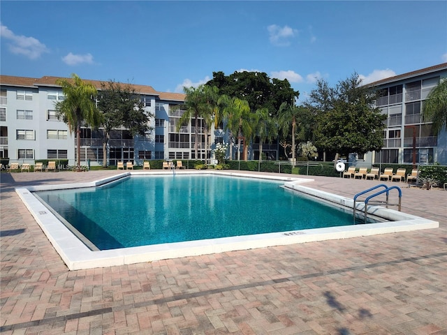 view of pool with a patio