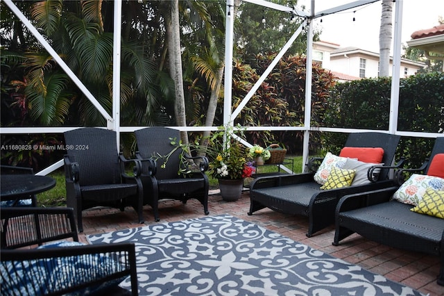 view of sunroom / solarium