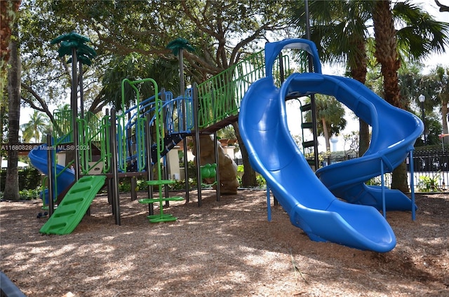 view of jungle gym