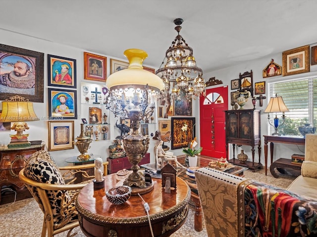 view of dining area