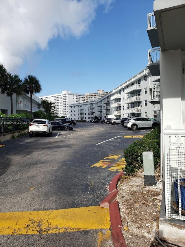 view of car parking