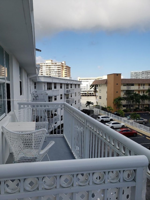 view of balcony