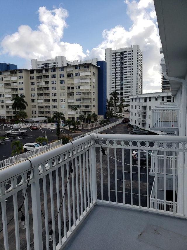 view of balcony