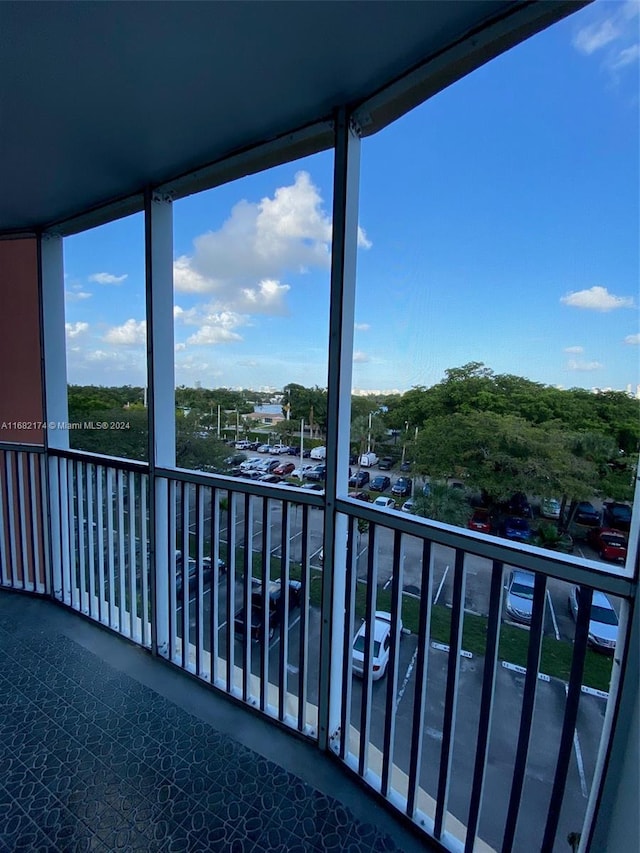 view of balcony