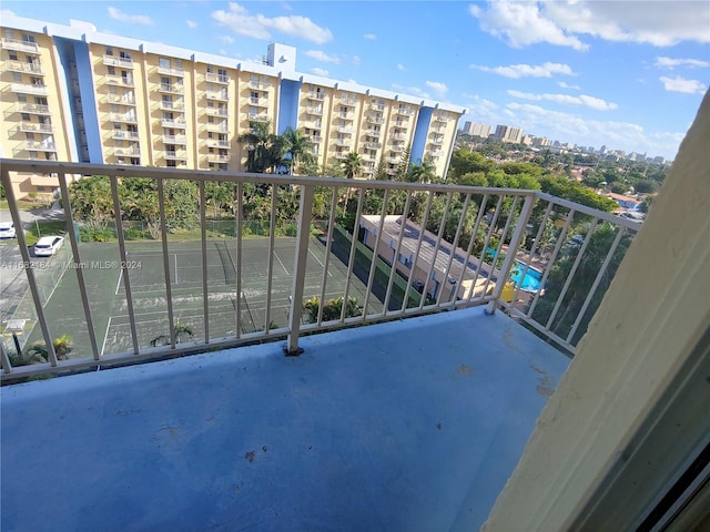 view of balcony